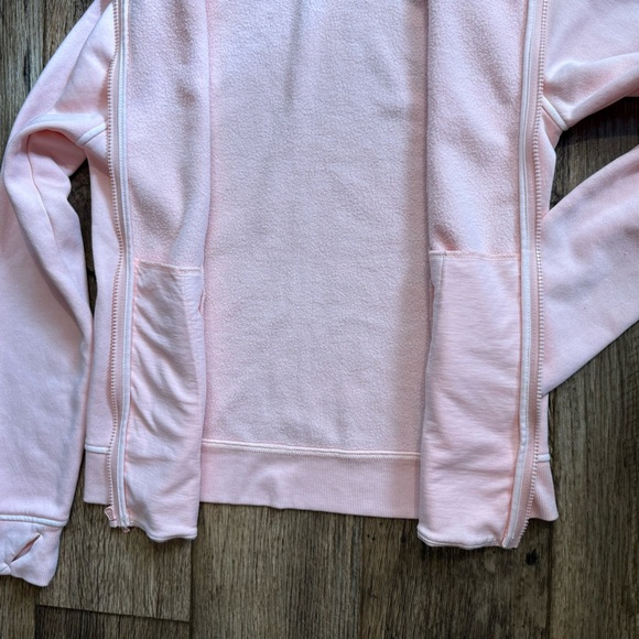All in Motion Full Zip Hoodie Women’s Size XS Pink Thumbholes  NEW - Picture 9 of 13